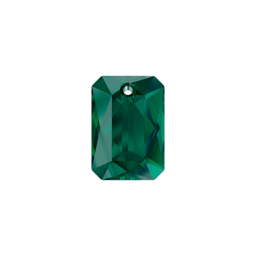 Swarovski Pendant 6435 Emerald Cut 16mm Emerald 24pcs image