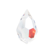 Preciosa Czech Crystal Drop Pendant  6x10mm 18pcs 451 51 681 Crystal AB image
