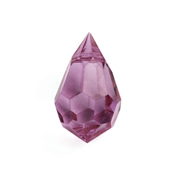 Preciosa Czech Crystal Drop Pendant  6x10mm 18pcs 451 51 681 Amethyst image