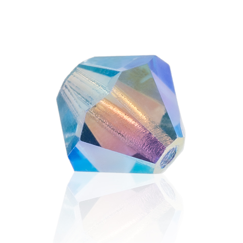 Preciosa Czech Crystal Bead Rondell 4mm 40pcs 451 69 302 Light Sapphire AB2x image
