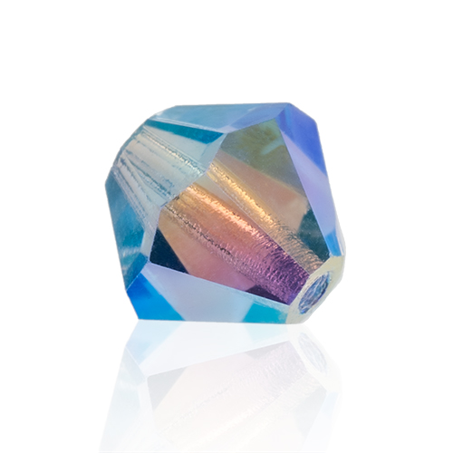 Preciosa Czech Crystal Bead Rondell 4mm 40pcs 451 69 302 Sapphire AB2x image