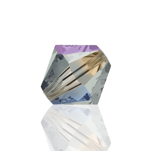 Preciosa Czech Crystal Bead Rondell 4mm 40pcs 451 69 302 Black Diamond AB2x image