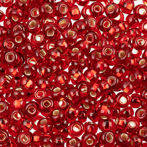 Czech Seed Beads apx 24g Vial 6/0 Ruby S/L image