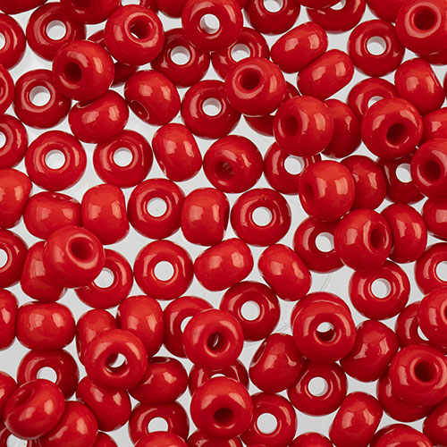 Czech Seed Beads apx 24g Vial 2/0 Opaque Red image