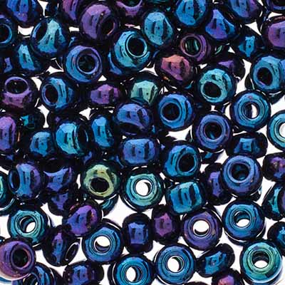 Czech Seed Beads apx 24g Vial 2/0 Blue Iris image