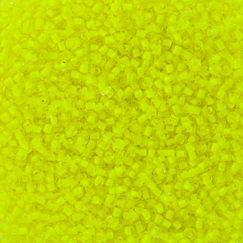 Czech Seed Beads apx 24g Vial 10/0 Crystal C/L Vibrant Yellow image