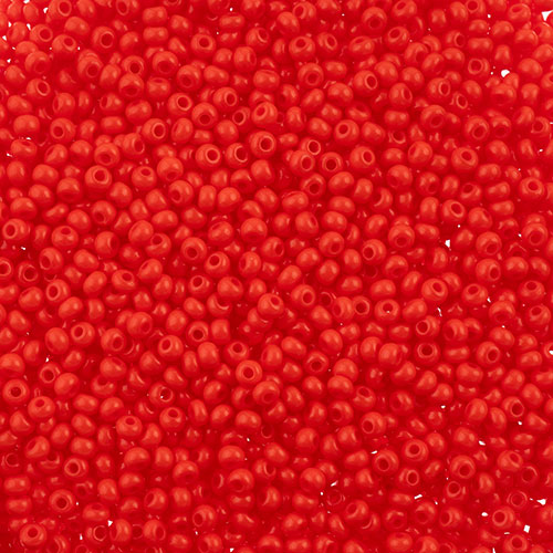 Czech Seed Beads apx 24g Vial 11/0 Opaque Light Red image