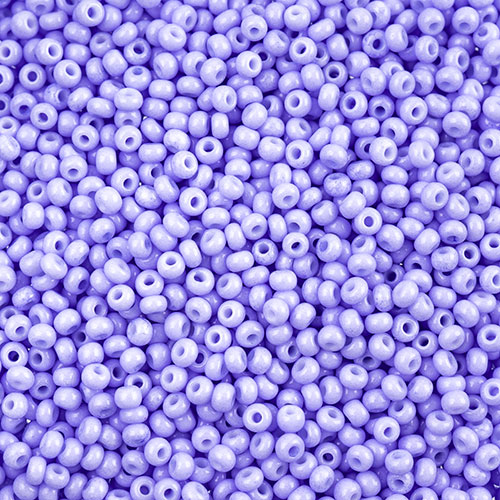 Czech Seed Beads apx 24g Vial 11/0 Opaque Light Violet Matt image