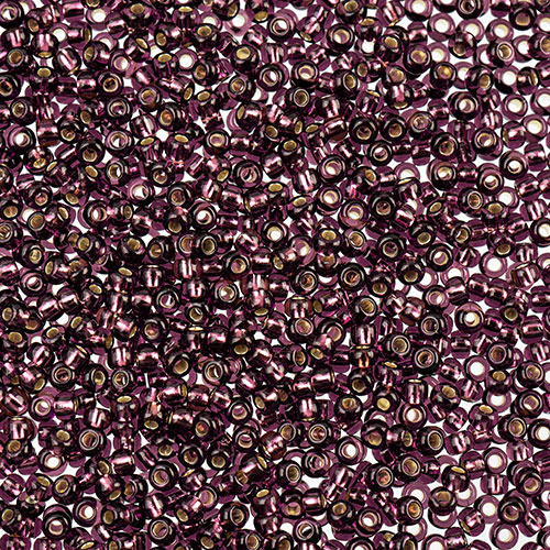 Czech Seed Beads apx 24g Vial 11/0 Transparent Purple S/L image
