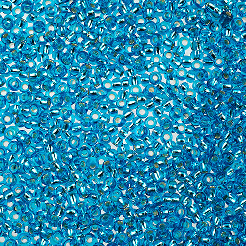 Czech Seed Beads apx 24g Vial 11/0 Transparent Dark Aqua S/L image