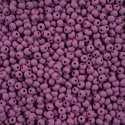 Czech Seedbead 6/0 apx23g Vial PermaLux Dyed Chalk Purple Matt image