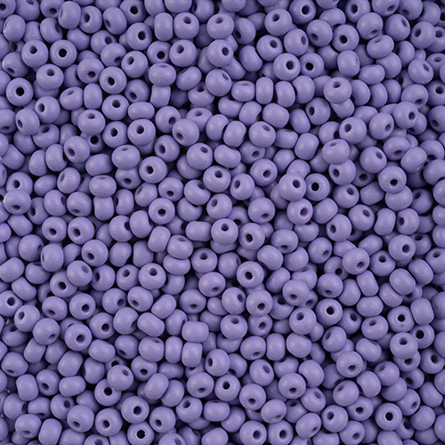 Czech Seedbead 6/0 apx23g Vial PermaLux Dyed Chalk Lavender Matt image