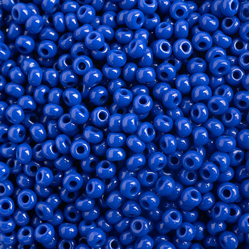 Czech Seed Bead apx 22g Vial 10/0 Opaque Royal Blue image