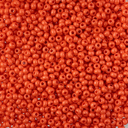 Czech Seed Bead apx 22g Vial 10/0 Terra Intensive Orange image