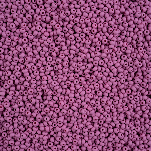 Czech Seed Bead apx 22g Vial 10/0 PermaLux Dyed Chalk Purple Matt image