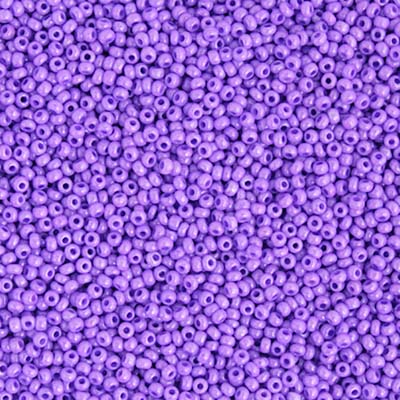 Czech Seed Bead 10/0 Opaque Dyed Violet Strung image
