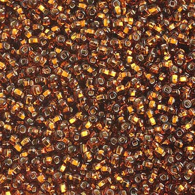 Czech Seed Bead 10/0 S/L Brown Strung image