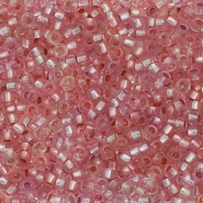 Czech Seed Beads 10/0 S/L Transparent Pink Mix 3 Pink Shade image