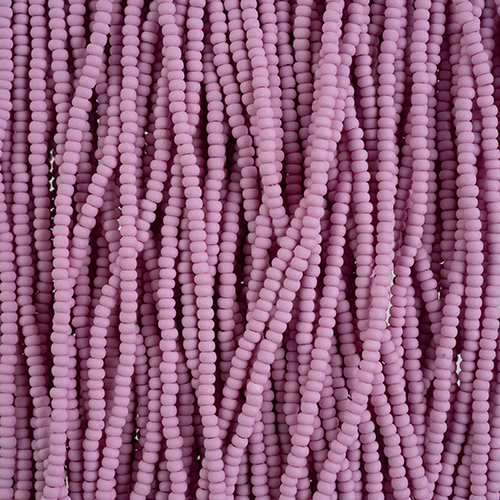 Czech Seed Beads 10/0 PermaLux Dyed Chalk Violet Matt Strung image