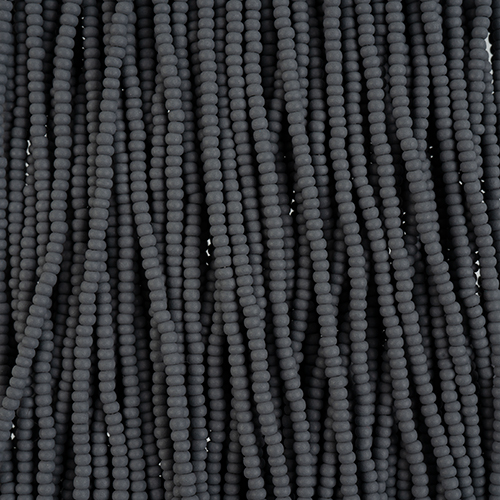 Czech Seed Beads 10/0 PermaLux Dyed Chalk Grey Matt Strung image