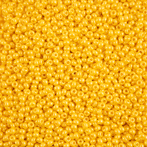 Czech Seed Beads 8/0 Permalux Dyed Chalk Dark Yellow image
