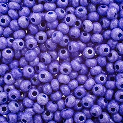 Czech Seed Beads E Beads 6/0 Opaque Purple 15g 10102016 