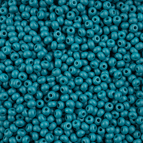 Czech Seed Bead/Pony Bead 6/0 PermaLux Dyed Chalk Teal image