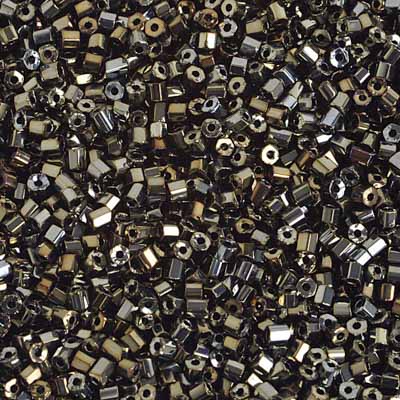 Czech Seed Beads 10/0 2Cut Opaque Brown AB image