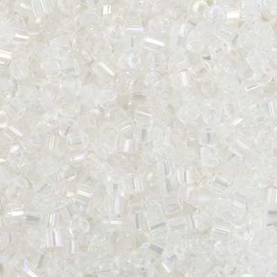Czech Seed Beads 10/0 2Cut Transparent Crystal AB image