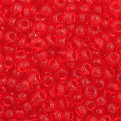 Czech Seed Bead 11/0 Transparent Light Red image