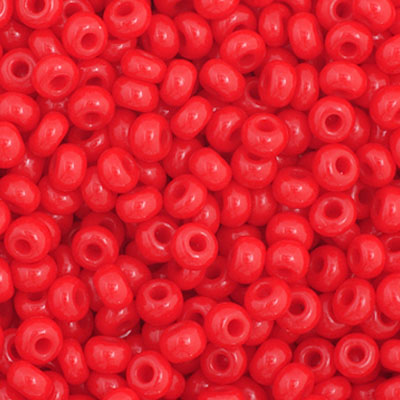 Czech Seed Bead 11/0 Opaque Medium Red image