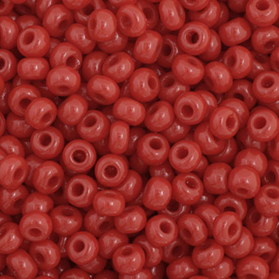 Czech Seed Bead 11/0 Vial Opaque Dark Red apx23g image