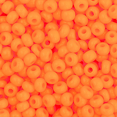 Czech Seed Bead 11/0 Vial Opaque Light Orange apx23g image