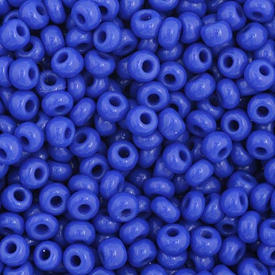 Czech Seed Bead 11/0 Vial Opaque Royal Blue apx23g image