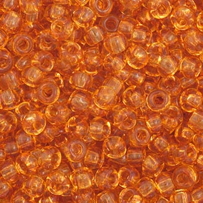 Czech Seed Bead 11/0 Vial Transparent Topaz apx23g image