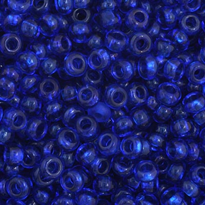 Czech Seed Bead 11/0 Vial Transparent Navy Blue apx23g image