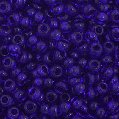 Czech Seed Bead 11/0 Vial Transparent Royal Blue apx23g image
