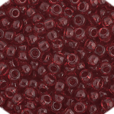 Czech Seed Bead 11/0 Vial Transparent Red apx23g image