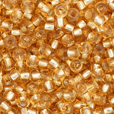 Czech Seed Bead 11/0 Vial S/L Light Gold apx23g image