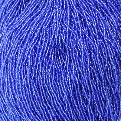 Czech Seed Bead 11/0 S/L Dark Blue Strung square hole image