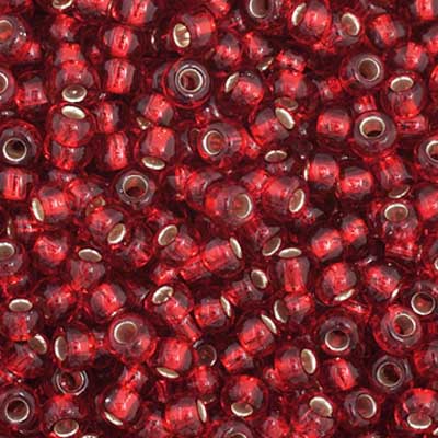 Czech Seed Bead 11/0 Vial S/L Medium Red apx23g image