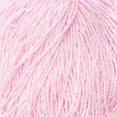 Czech Seed Bead 11/0 Opaque Dyed Pink Strung image