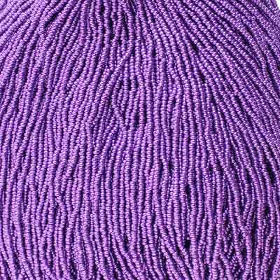 Czech Seed Bead 11/0 Metallic Purple Strung image
