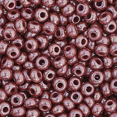 Czech Seed Bead 11/0 Opaque Brown Luster image