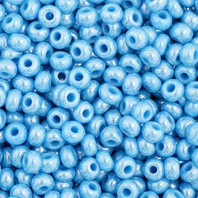 Czech Seed Bead 11/0 Opaque Blue Luster image