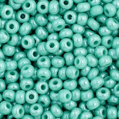 Czech Seed Bead 11/0 Opaque Turquoise Luster image