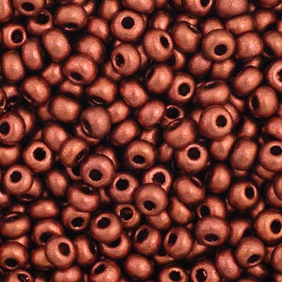 Czech Seed Bead 11/0 Vial Metallic Copper apx23g image