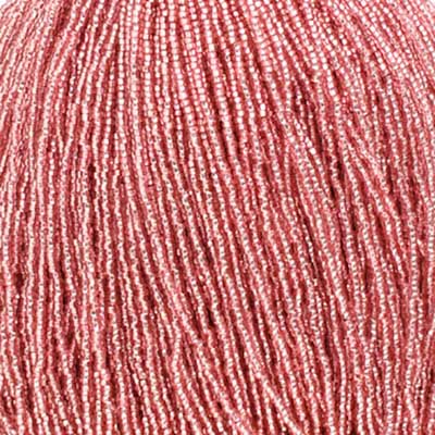 Czech Seed Bead 11/0 S/L Dyed Pink Strung image