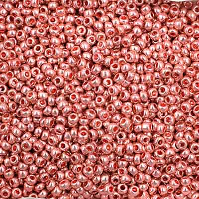 Czech Seed Bead 11/0 Vial Metallic Pink SOLGEL apx23g image