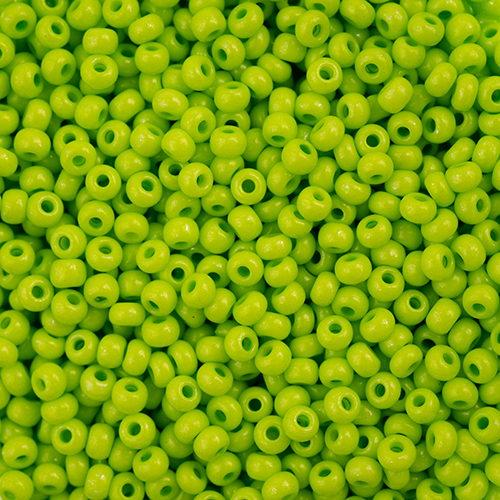 Czech Seed Bead 11/0 Vial Terra Intensive Light Green apx25g image